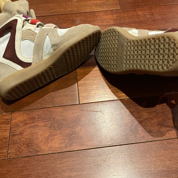 ISABEL MARANT SNEAKERS TRAINERS WILLOW BECKETT WEDGE 38 FR 6.5 7 US **SOLD** - Picture 4 of 6